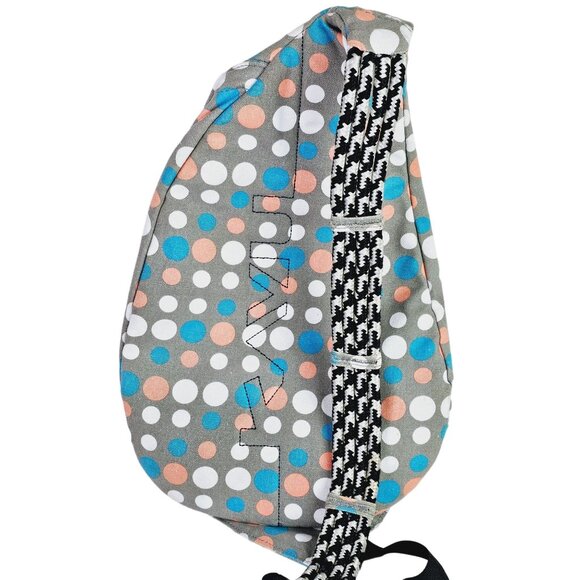 Kavu Rope Sling Bag with Polka Dot Pattern, Multi Pocket, EUC - Picture 4 of 6